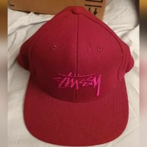 Full Red Stussy snapback